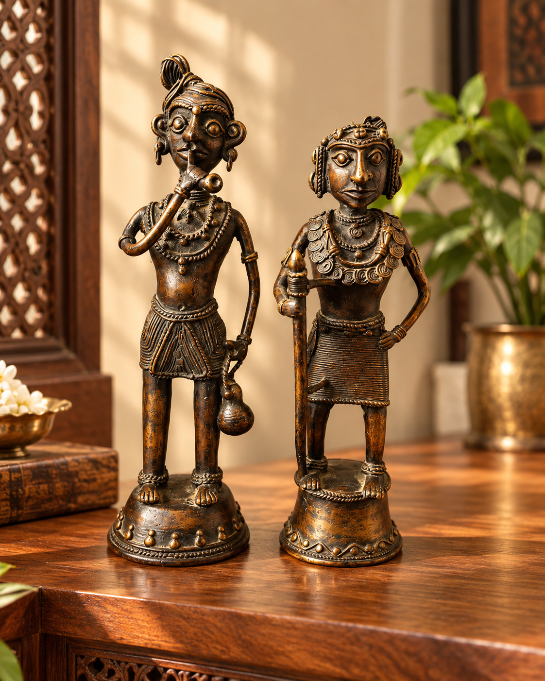 Muriya Pair Standing – Dhokra Art
