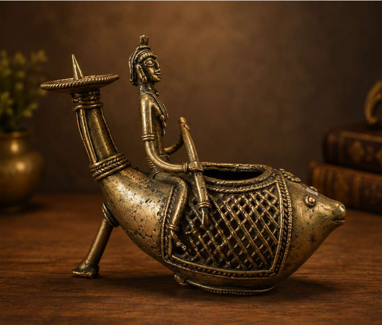 Fish Stuff Holder – Dhokra Art