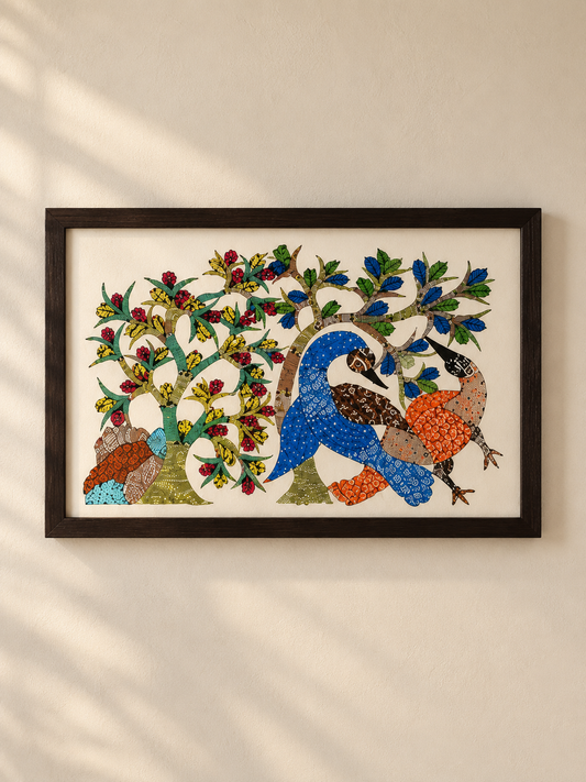 Tree of Life with Birds – Gond Art