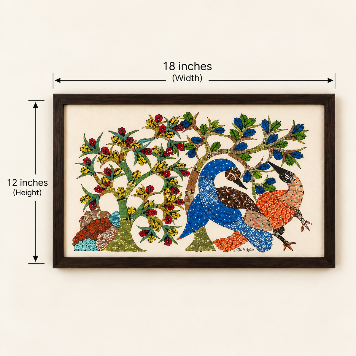 Tree of Life with Birds – Gond Art