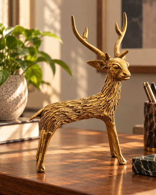Standing Deer – Dhokra Art