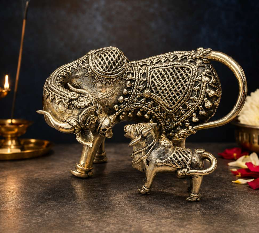 Kamdhenu – Dhokra Art
