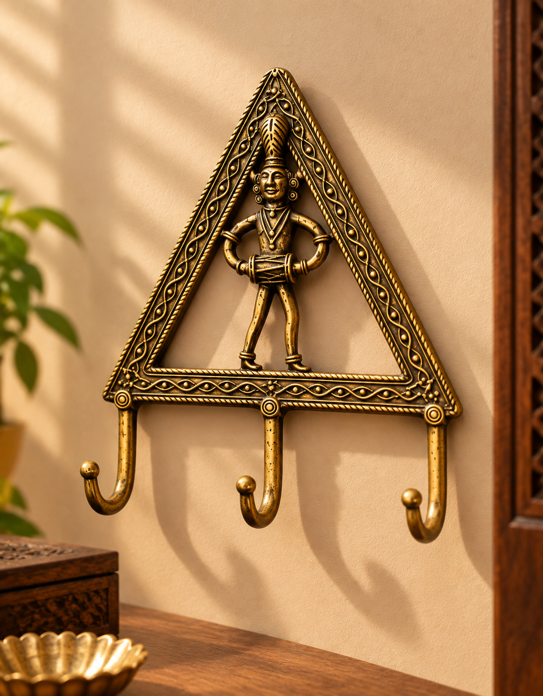 Tribal Key Hanger – Dhokra Art